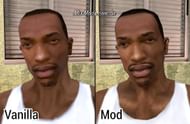 CJ now looks much better, and so does his clothing (Image via MixMods)